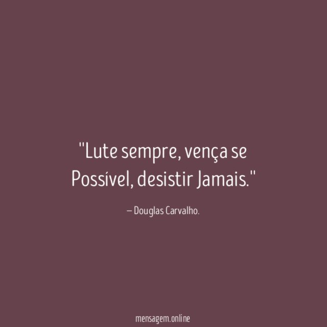 'Lute sempre