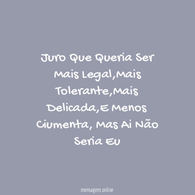 Juro Que Queria Ser Mais Legal