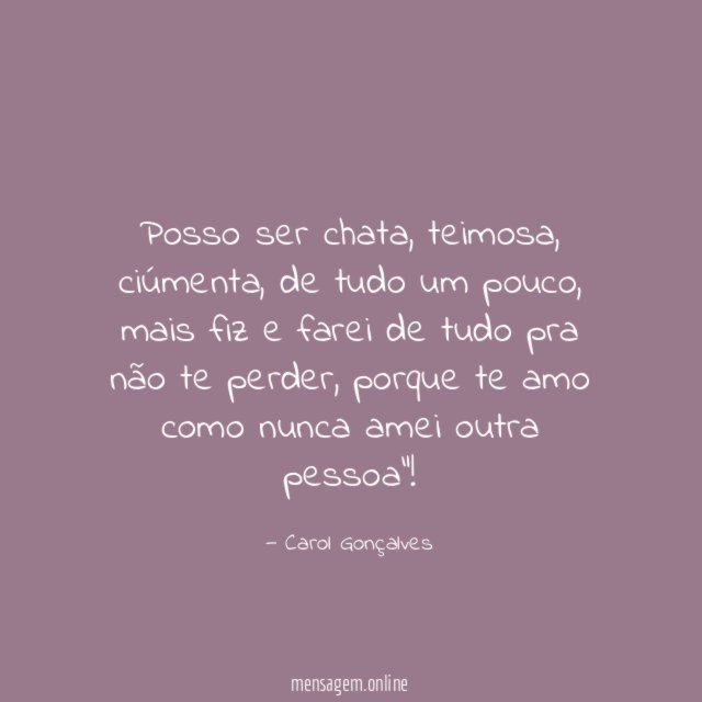 Posso ser chata