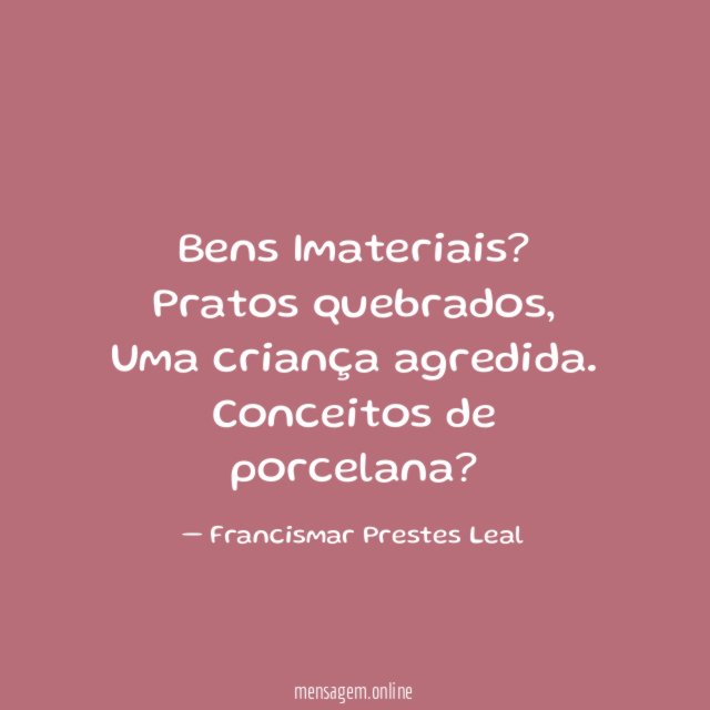 Bens Imateriais?