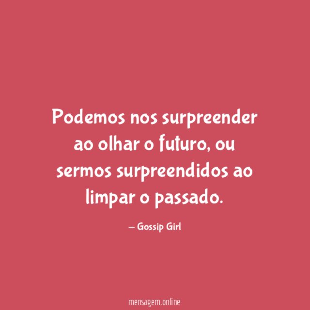 Podemos nos surpreender ao olhar o futuro