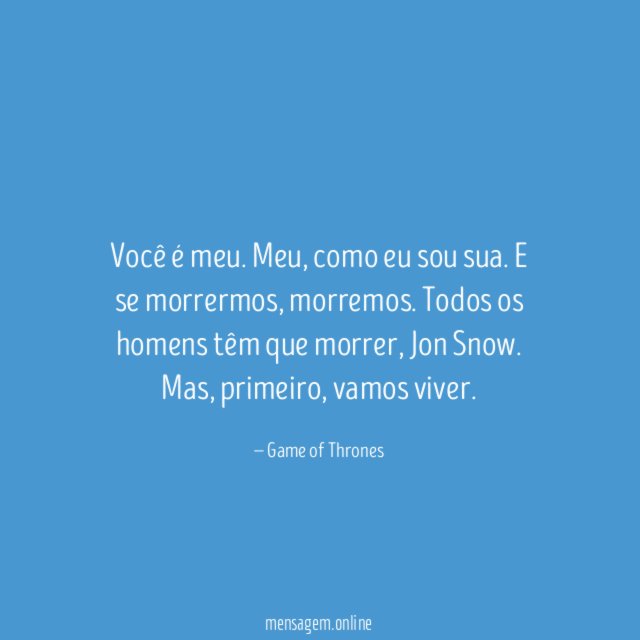 Você é meu