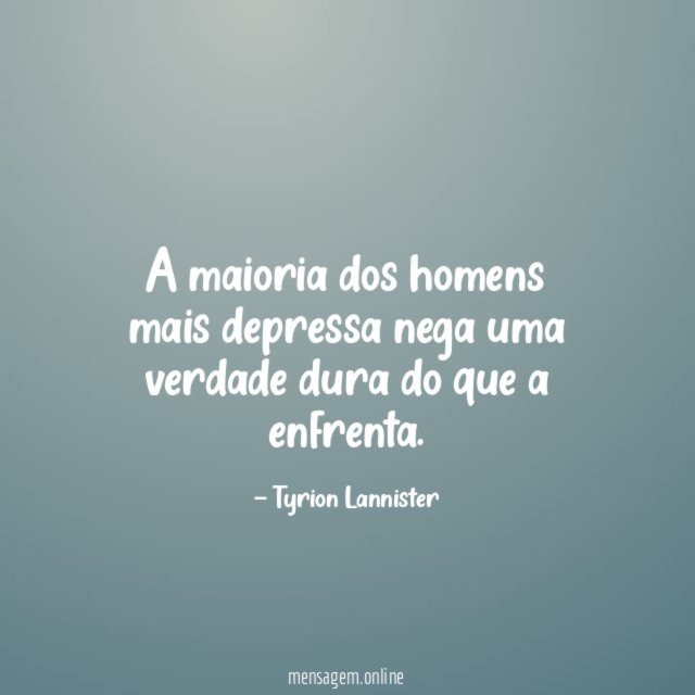 A maioria dos homens mais depressa nega uma