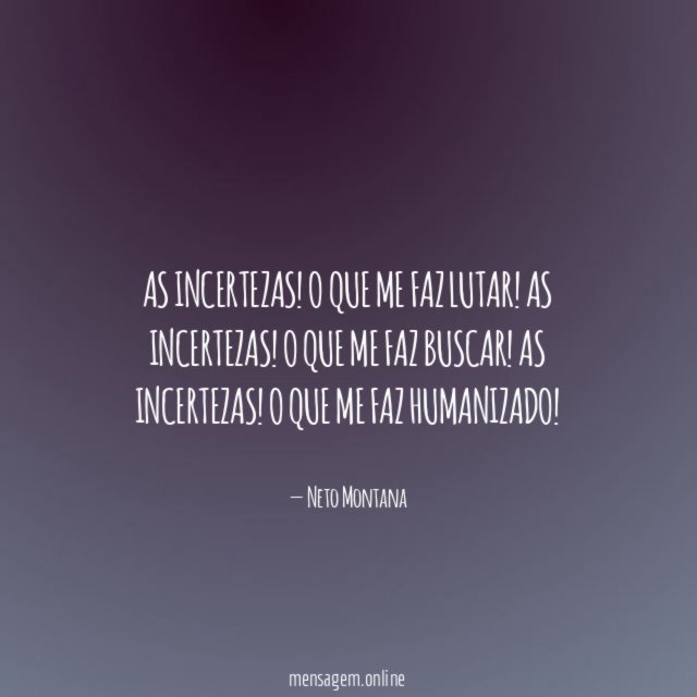 As incertezas