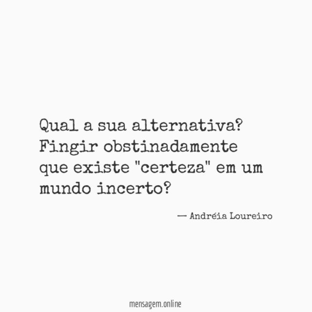 Qual a sua alternativa