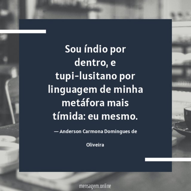 Sou índio por dentro
