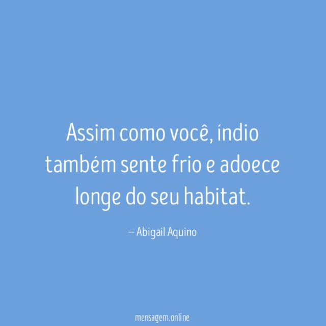 Assim como você