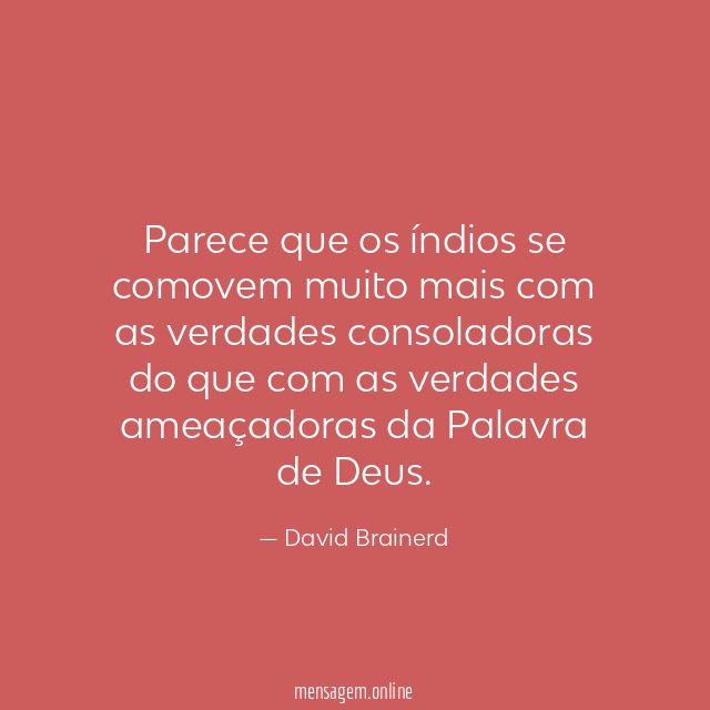 Parece que os índios se comovem muito mais