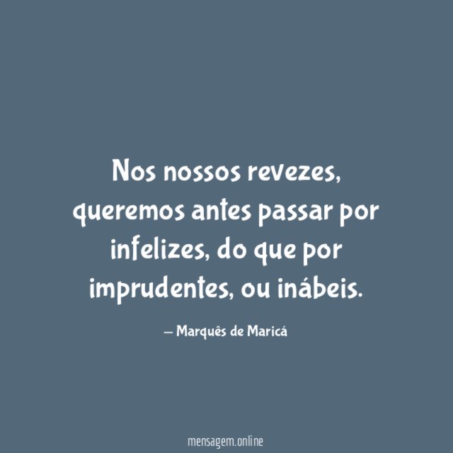 Nos nossos revezes