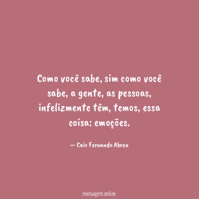 Como você sabe