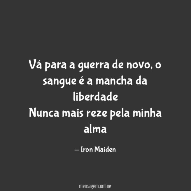 Vá para a guerra de novo