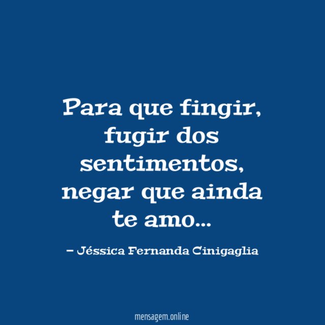 Para que fingir
