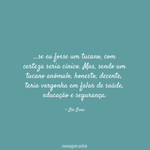se eu fosse um tucano