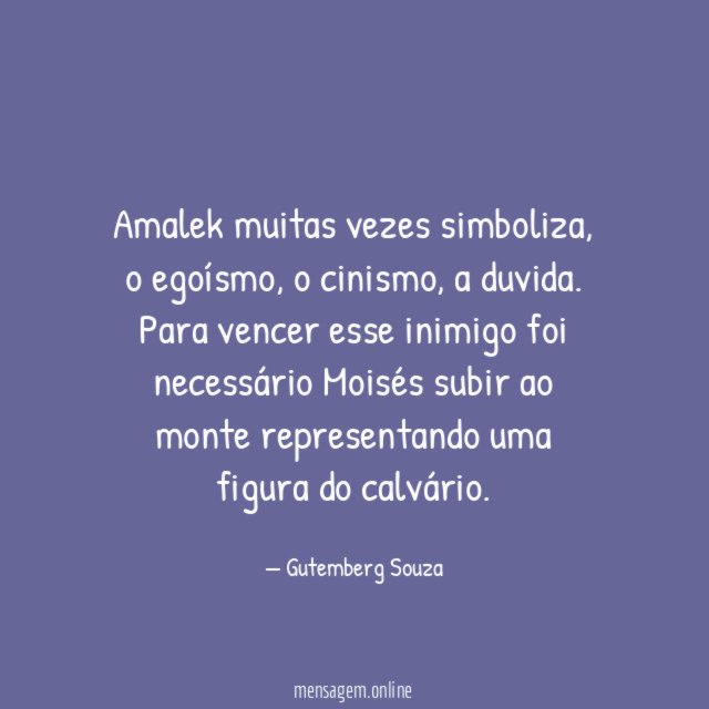 Amalek muitas vezes simboliza