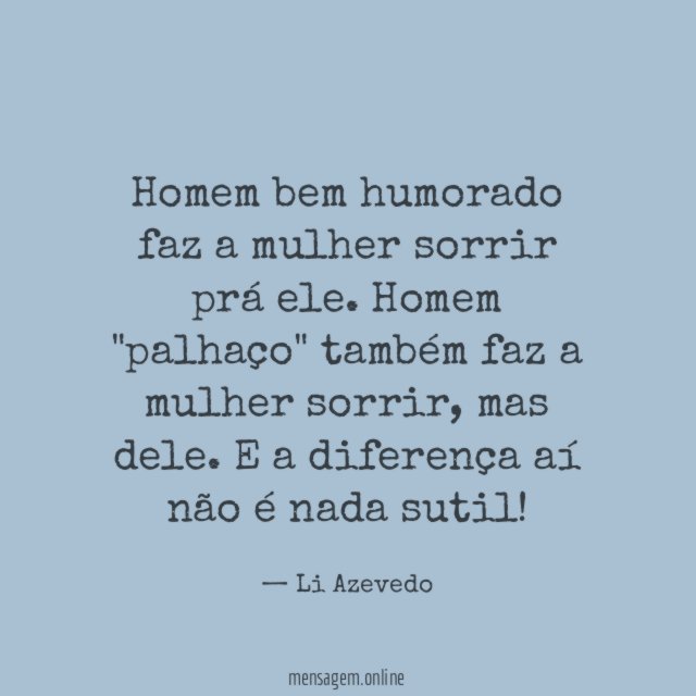Homem bem humorado faz a mulher sorrir prá ele