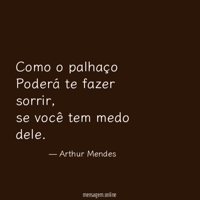Como o palhaço Poderá te fazer sorrir