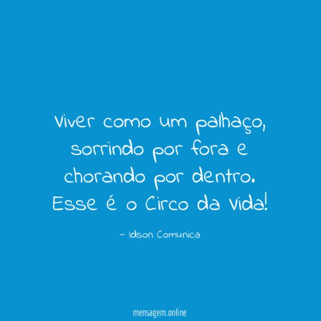 Viver como um palhaço