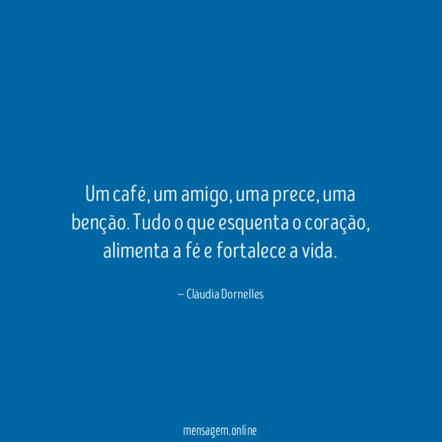 Um café