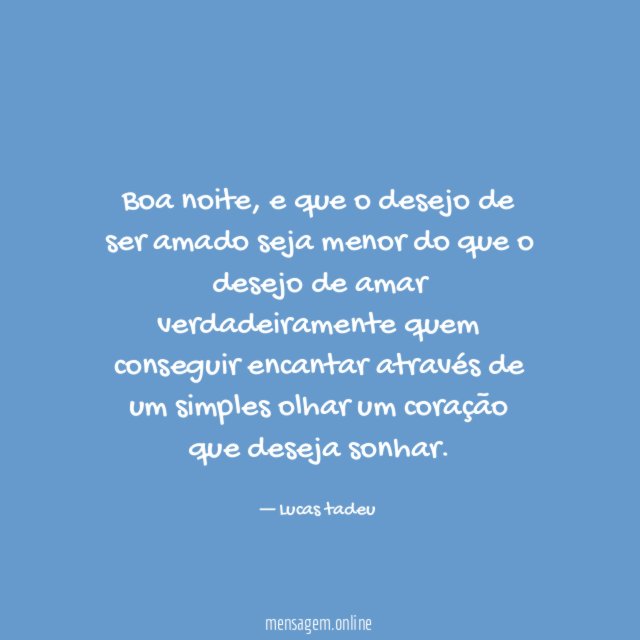 Boa noite