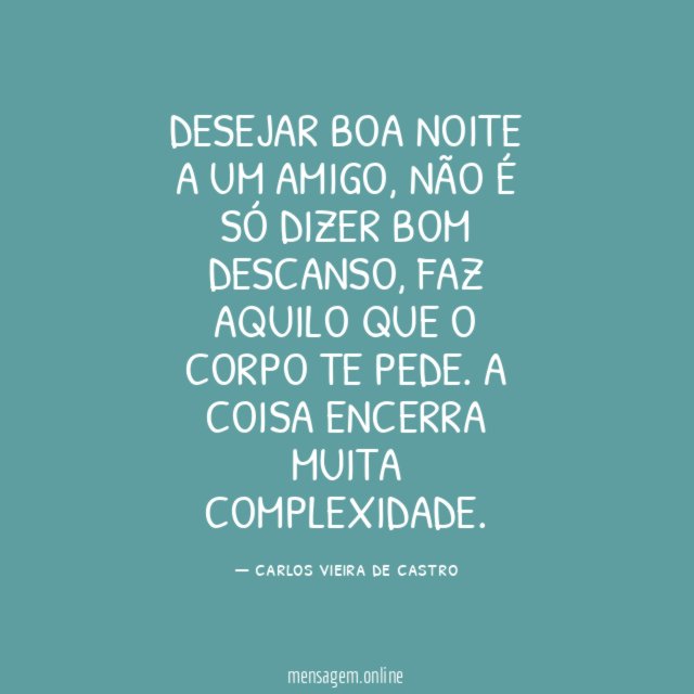 DESEJAR BOA NOITE A UM AMIGO
