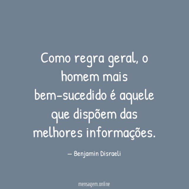 Como regra geral