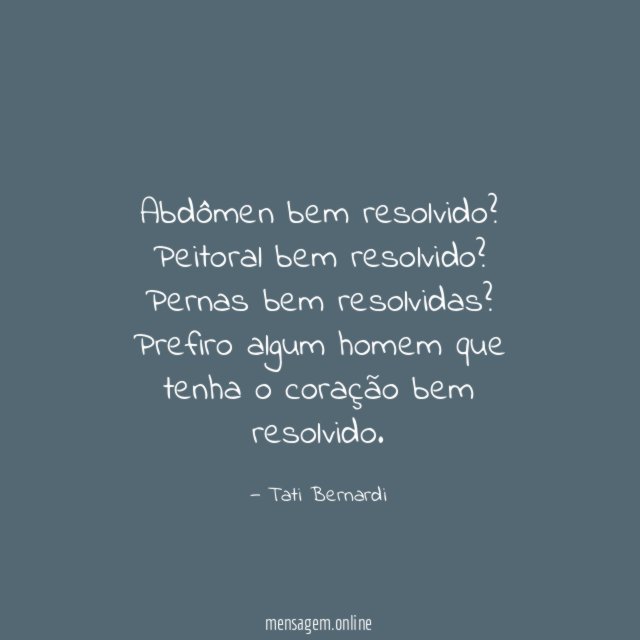 Abdômen bem resolvido
