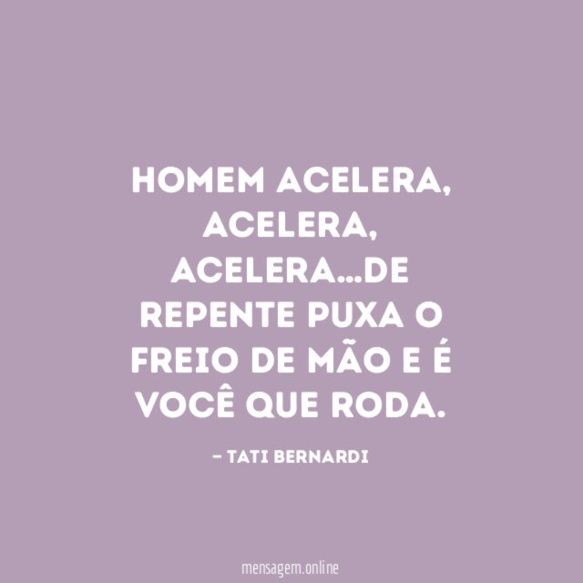 Homem acelera