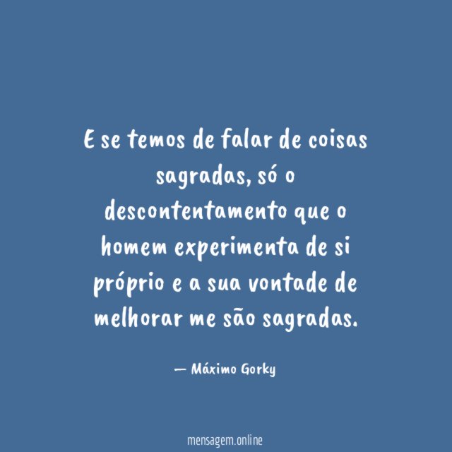 E se temos de falar de coisas sagradas