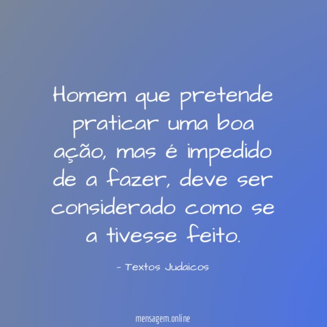 Homem que pretende praticar uma boa ação