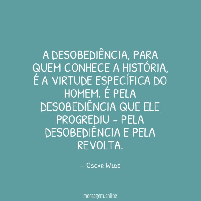 A desobediência