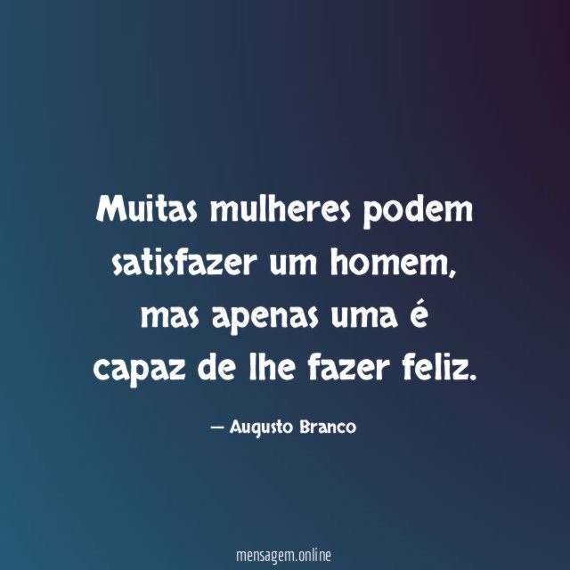Muitas mulheres podem satisfazer um homem