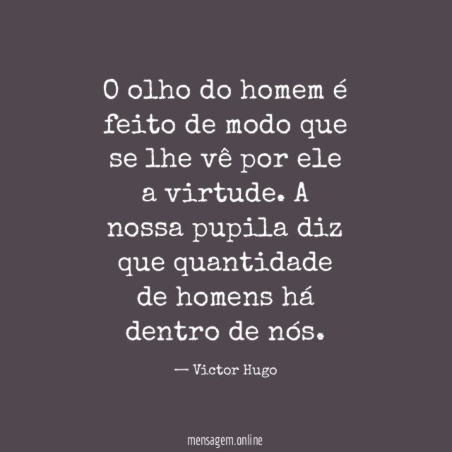 O olho do homem é feito de modo