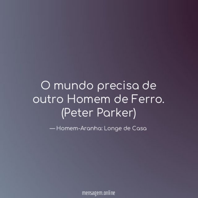 O mundo precisa de outro Homem de Ferro