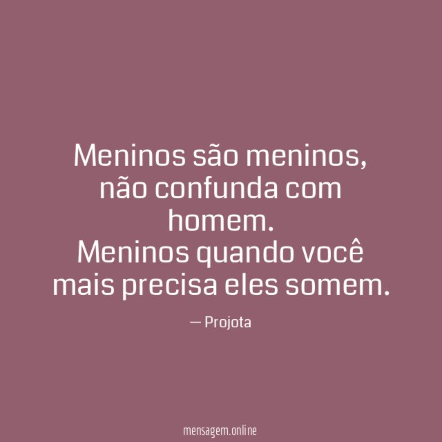 Meninos são meninos