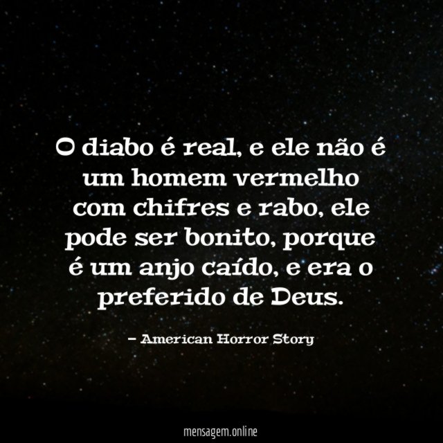 O diabo é real