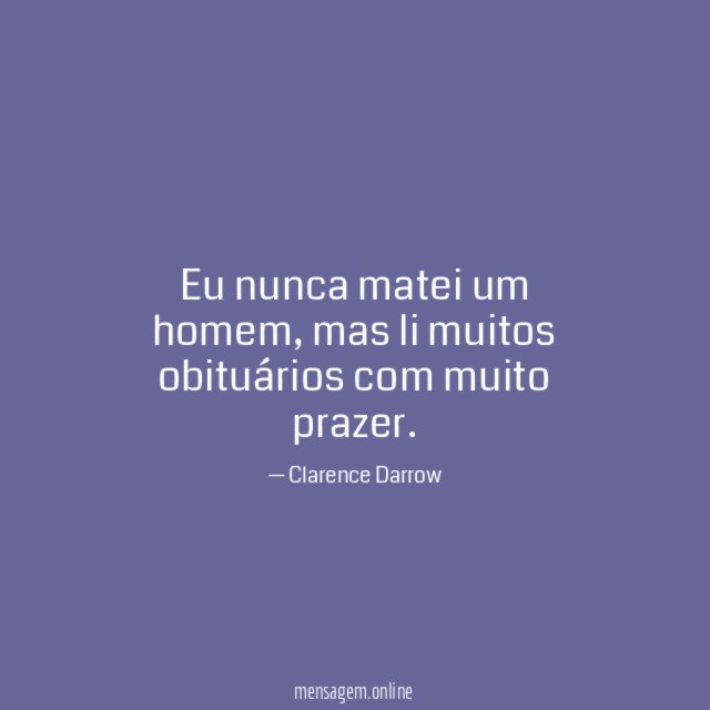 Eu nunca matei um homem