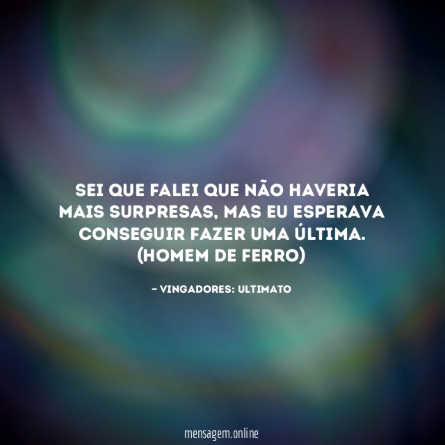 Sei que falei que não haveria mais surpresas