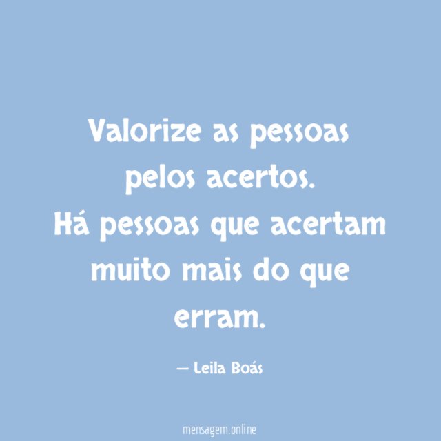 Valorize as pessoas pelos acertos
