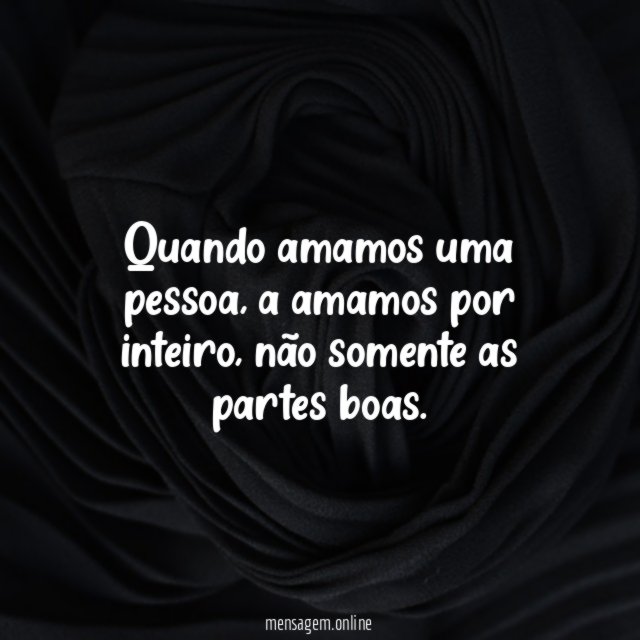 Quando amamos uma pessoa