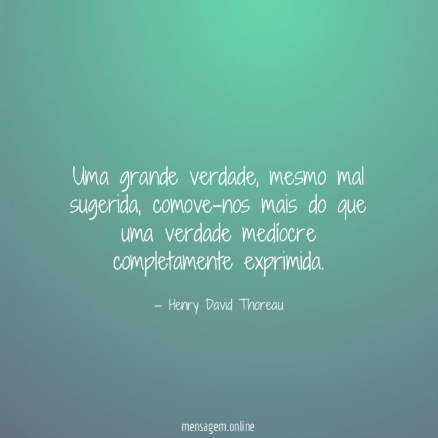 Uma grande verdade