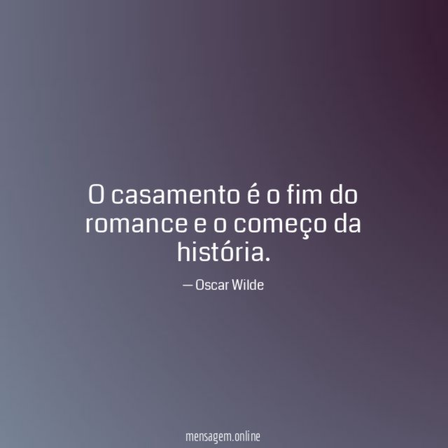 O casamento é o fim do romance e