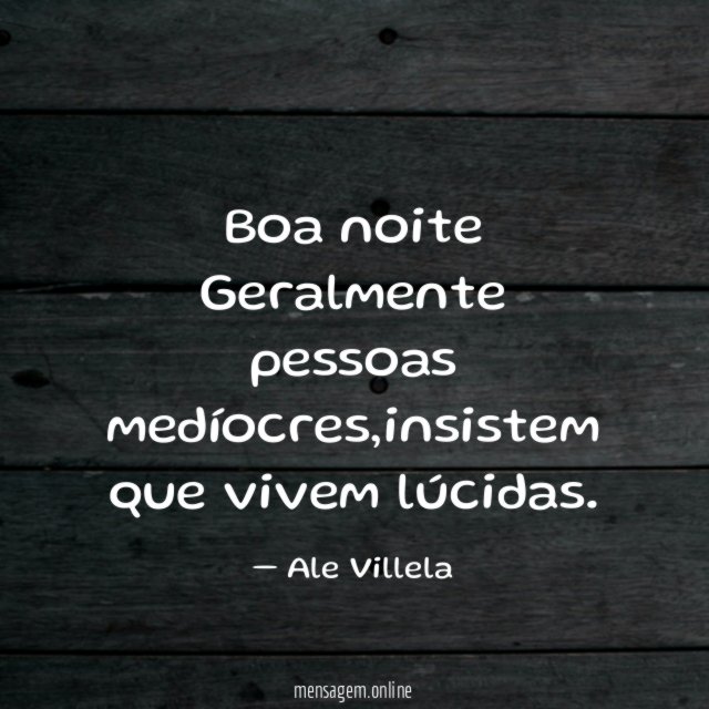Boa noite