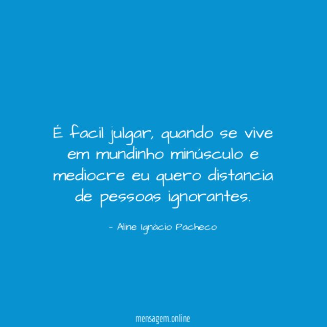 É facil julgar