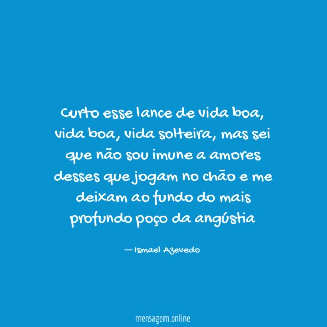 Curto esse lance de vida boa