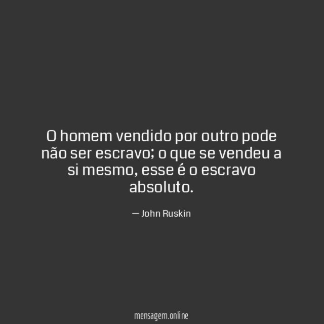 O homem vendido por outro pode não ser escravo