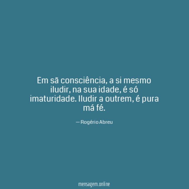 Em sã consciência