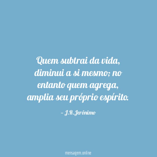 Quem subtrai da vida