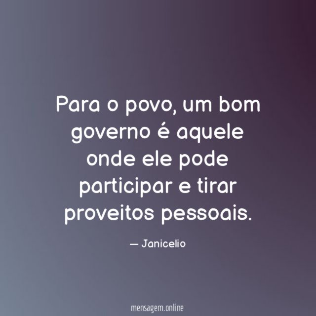 Para o povo