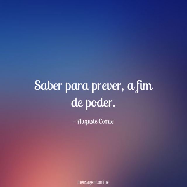 Saber para prever