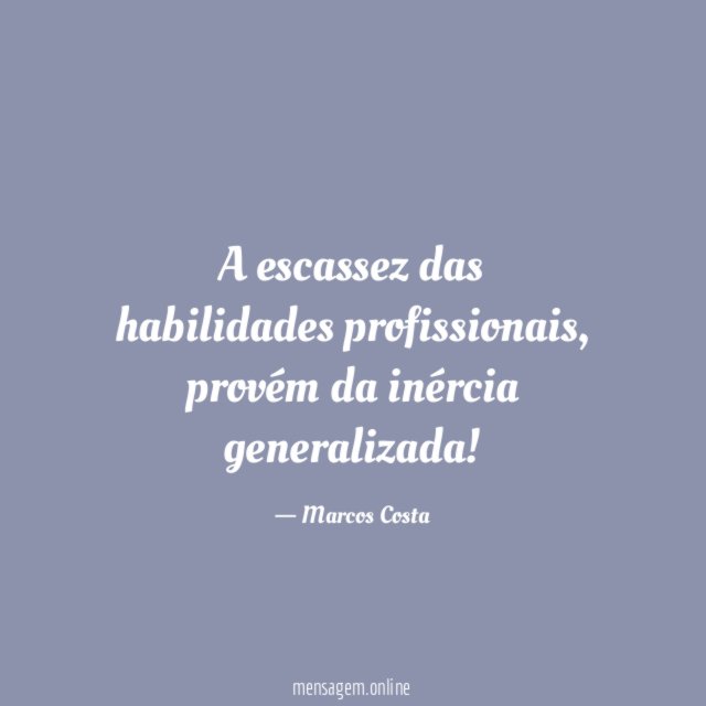 A escassez das habilidades profissionais